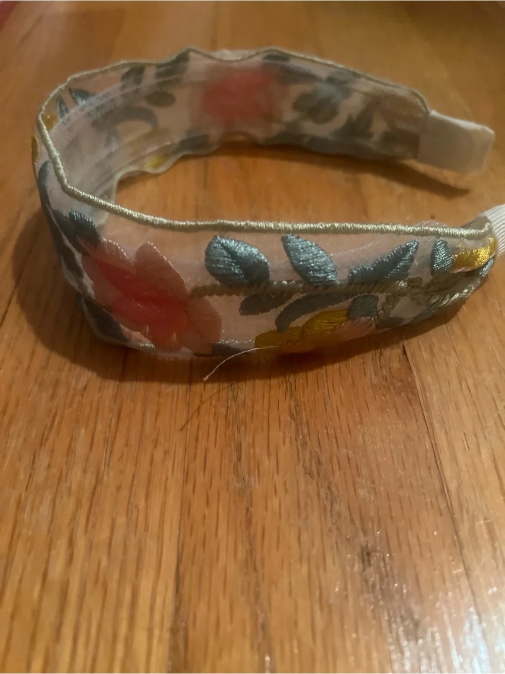 Embroidered Floral Headband